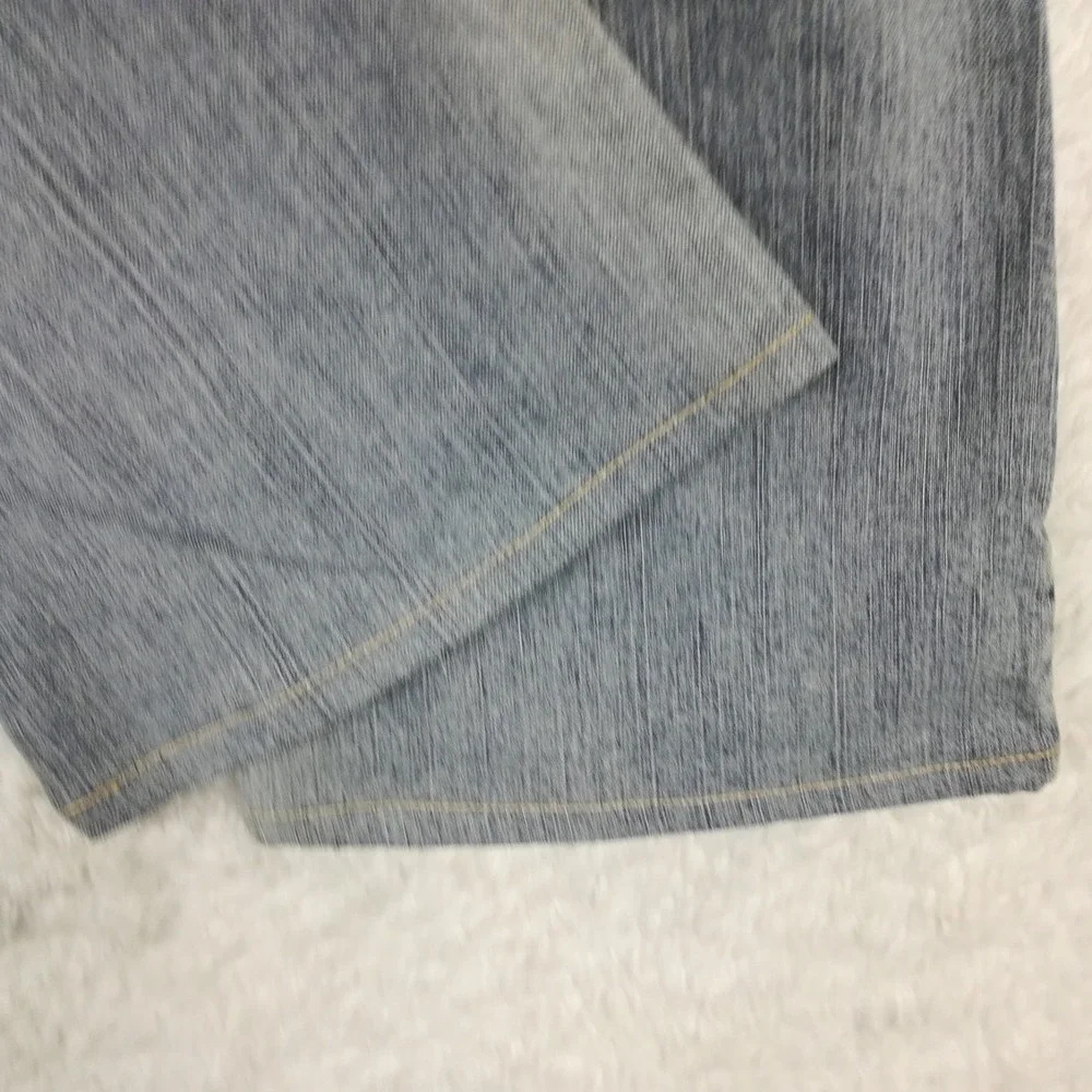 Silver Jeans Womens Aiko Boot Cut Blue Denim Light Wash Mid Rise Plus Short 22 - Picture 10 of 10